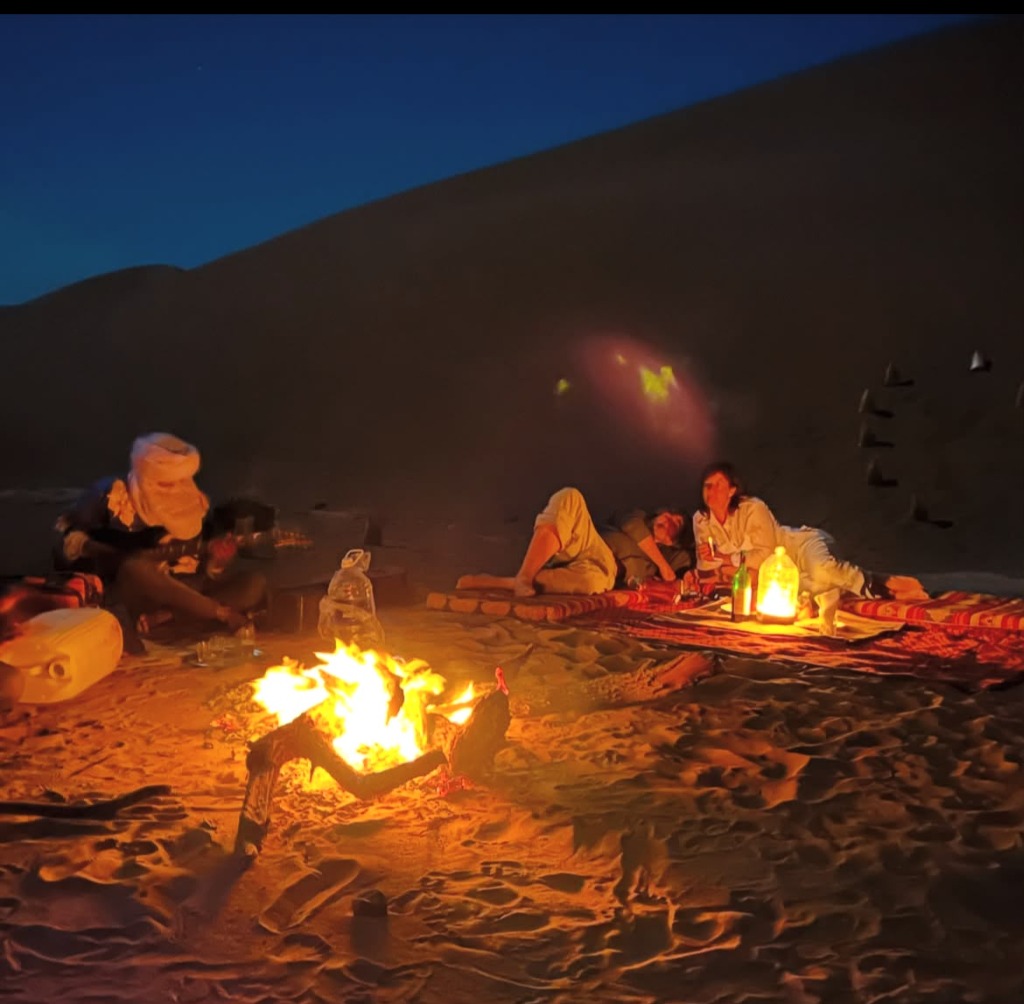 Musique au feu de camp