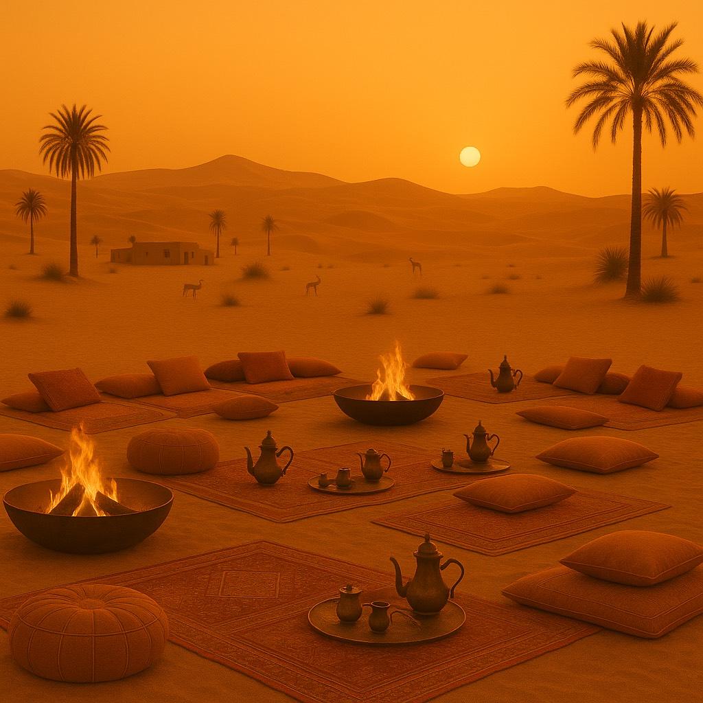 Luxury Kasbah & Camp Amidst the Golden Dunes of M'Hamid